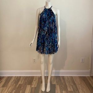 Trina Turk halter dress a-line keyhole lined party cocktail casual